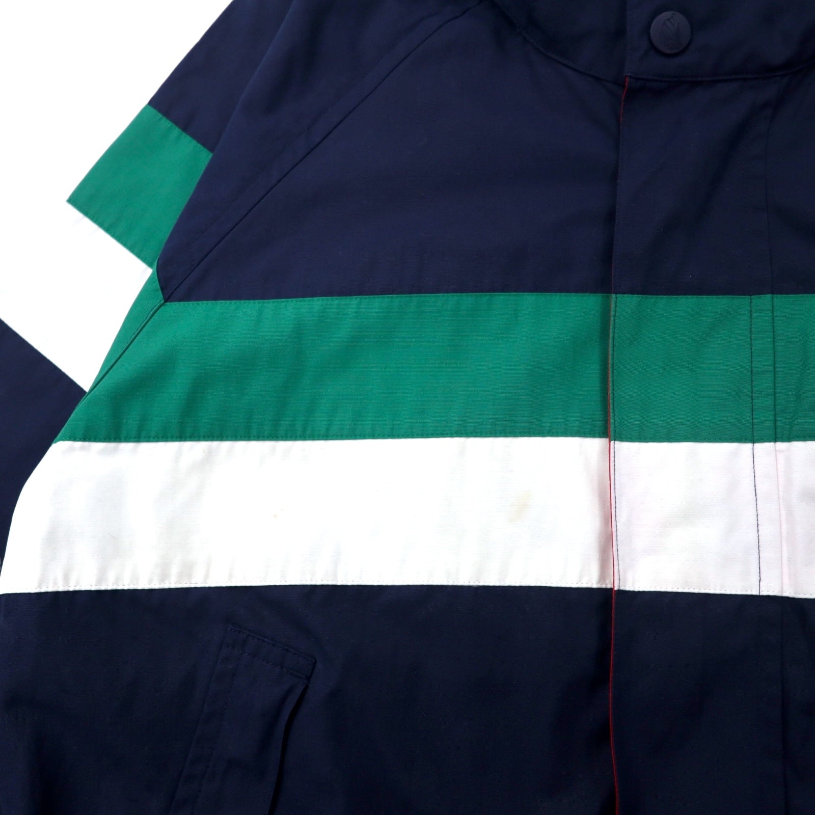 nautica Giacca a vela anni '90, taglia M, blu navy, cotone, cappuccio a scomparsa