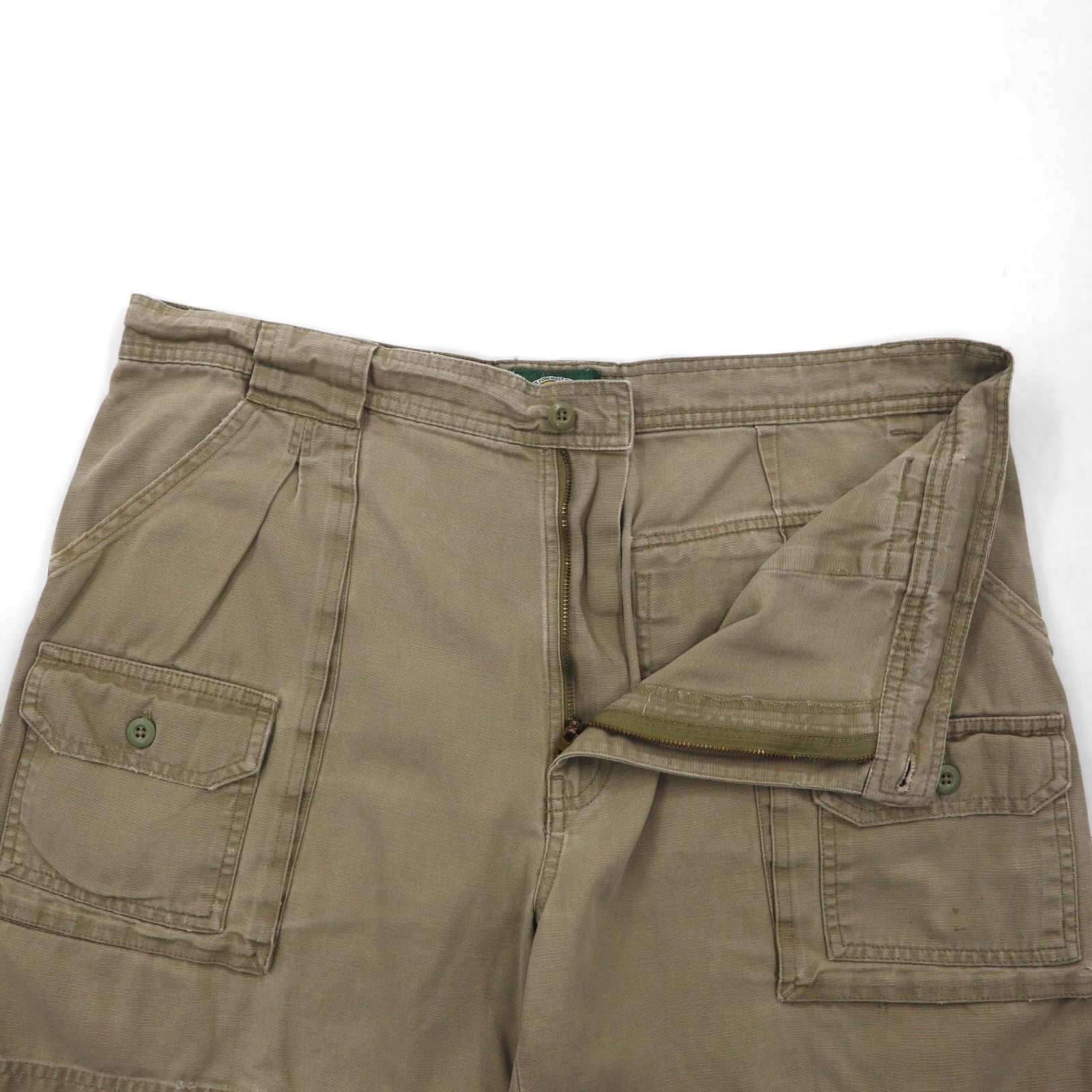 Cabela's 90年代 ブッシュ ショートパンツ XL カーキ コットン ポケット