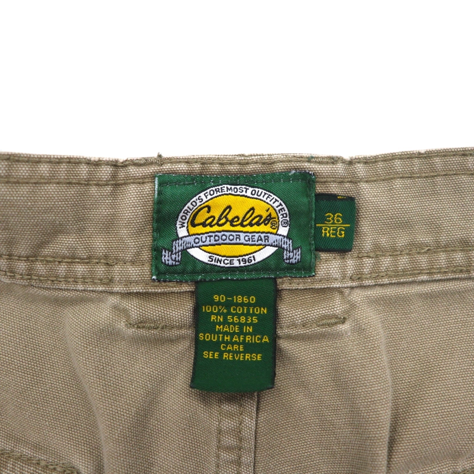Cabela's 90年代 ブッシュ ショートパンツ XL カーキ コットン ポケット