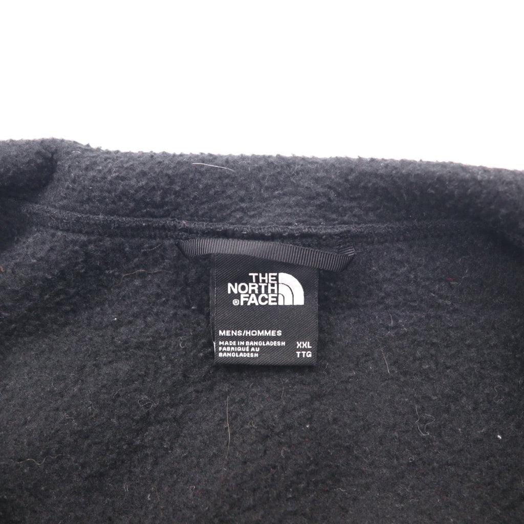 THE NORTH FACE Giacca in pile bicolore XXL Nera Grigia Poliestere con logo ricamato NF0A7UJP