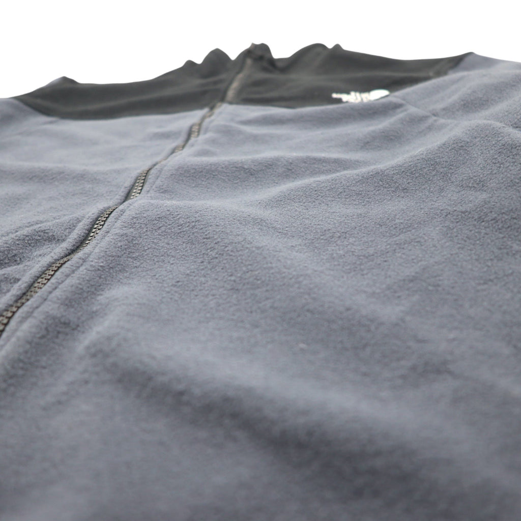 THE NORTH FACE Giacca in pile bicolore XXL Nera Grigia Poliestere con logo ricamato NF0A7UJP