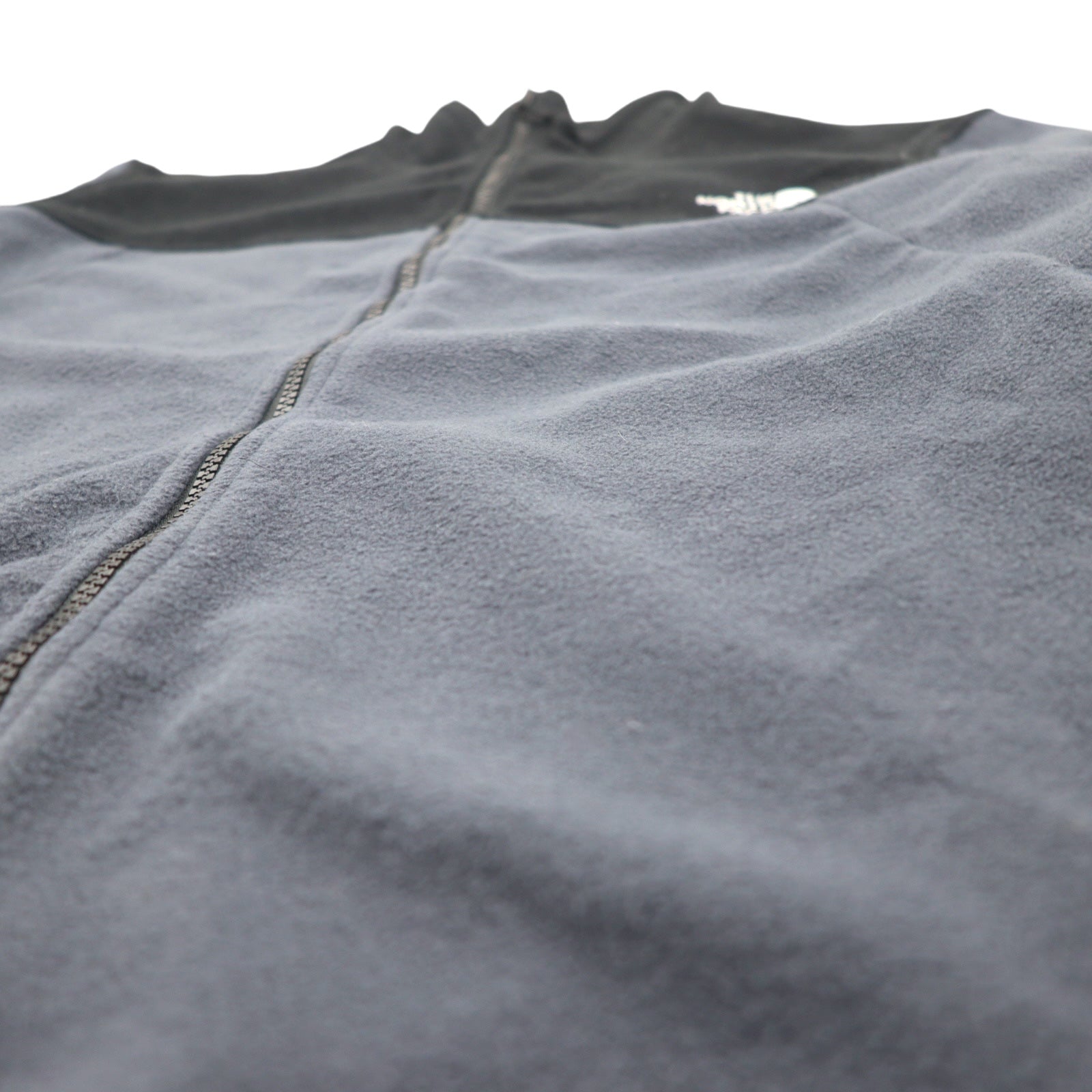THE NORTH FACE Giacca in pile bicolore XXL Nera Grigia Poliestere con logo ricamato NF0A7UJP