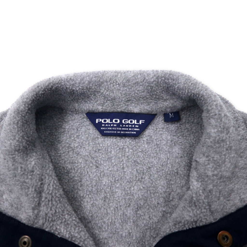 POLO GOLF RALPH LAUREN Giacca in pile con mezza zip SNAP-T M Grigio Poliestere Ricamo pony