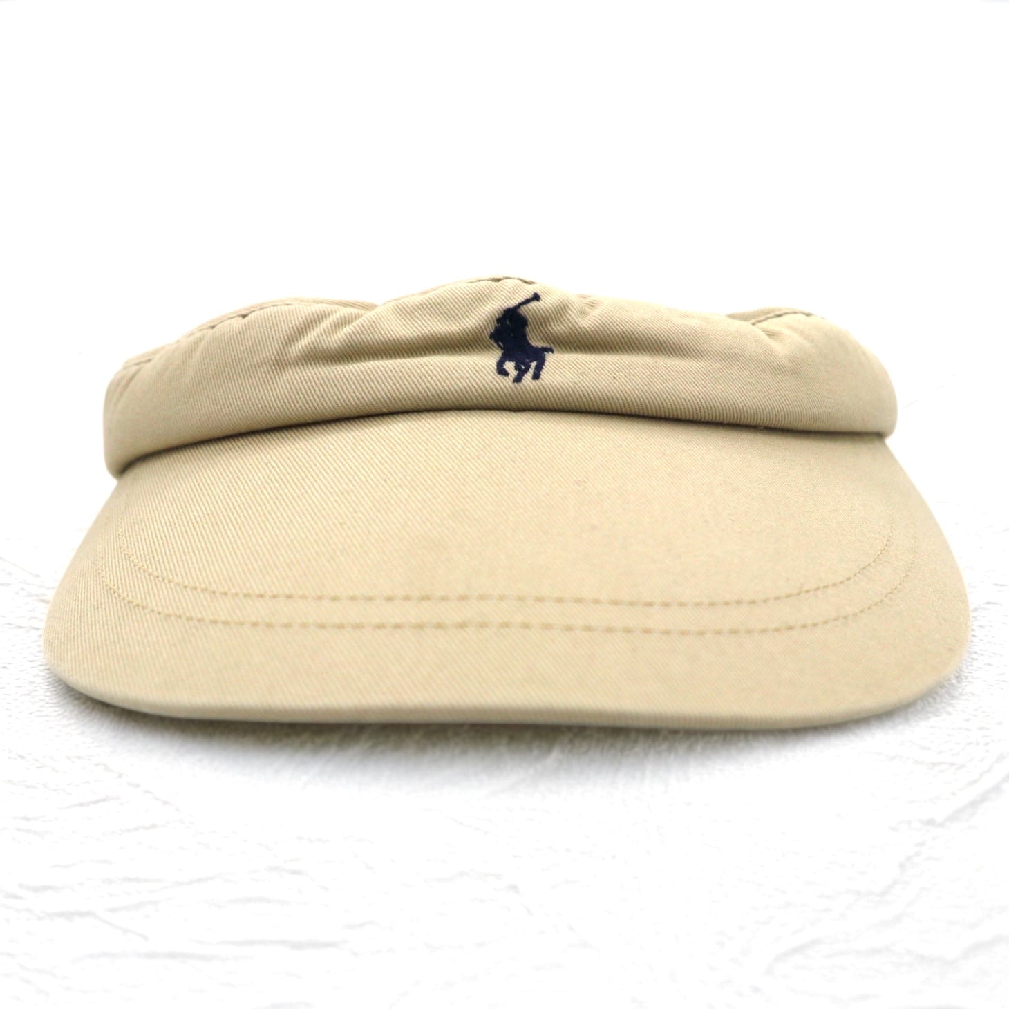 Polo by Ralph Lauren anni '90 visiera cappellino FREE beige con ricamo piccolo pony