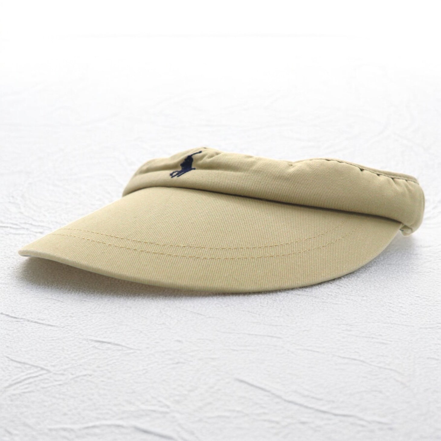 Polo by Ralph Lauren anni '90 visiera cappellino FREE beige con ricamo piccolo pony
