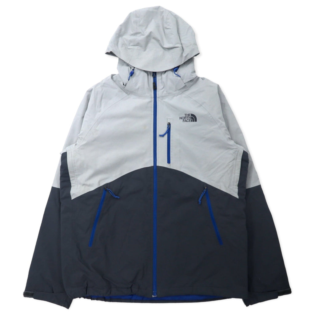 THE NORTH FACE Giacca a vento M grigio poliestere impermeabile traspirante Hyvent stampa logo cappuccio rimovibile