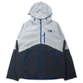 THE NORTH FACE Giacca a vento M grigio poliestere impermeabile traspirante Hyvent stampa logo cappuccio rimovibile
