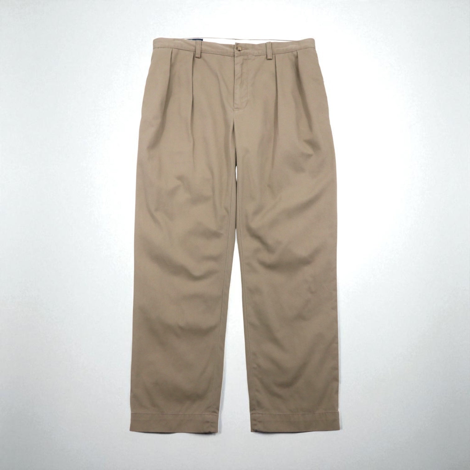 Polo Ralph Lauren 90年代 2タック ワイド チノパンツ ポロチノ L ベージュ プリーツ