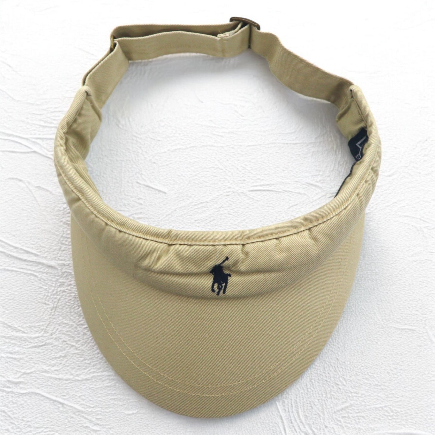 Polo by Ralph Lauren anni '90 visiera cappellino FREE beige con ricamo piccolo pony
