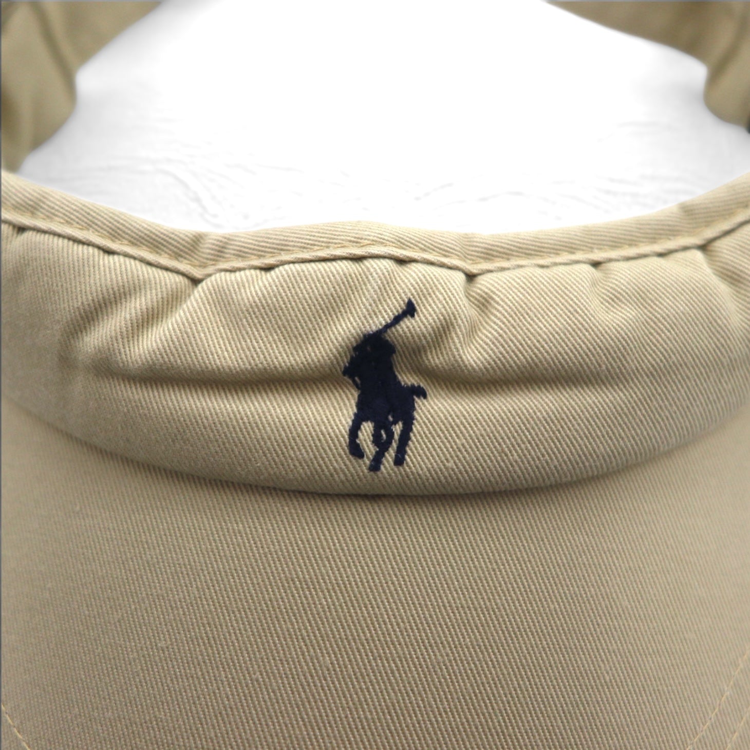 Polo by Ralph Lauren anni '90 visiera cappellino FREE beige con ricamo piccolo pony