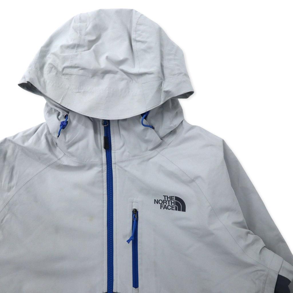 THE NORTH FACE Giacca a vento M grigio poliestere impermeabile traspirante Hyvent stampa logo cappuccio rimovibile