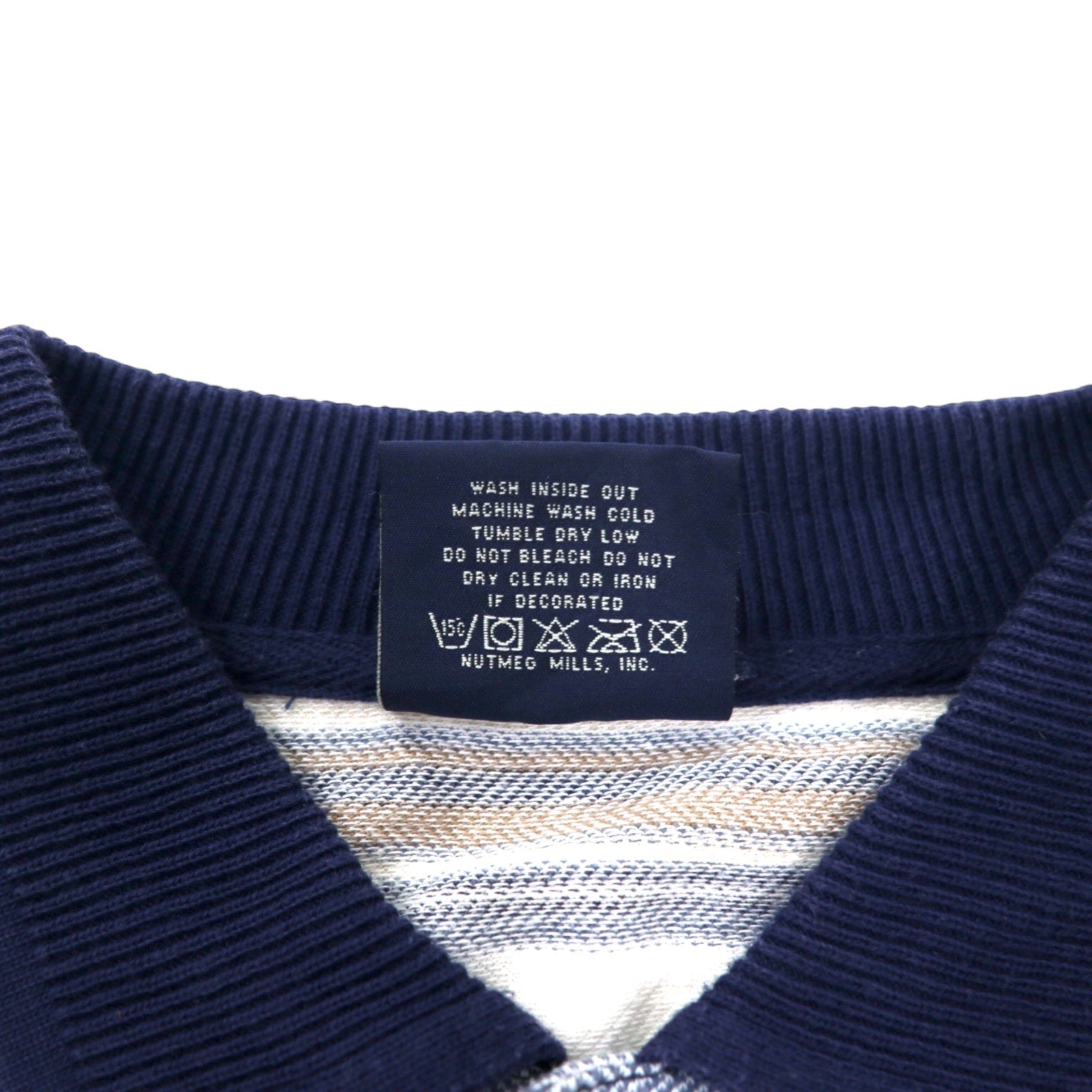 Lee SPORT anni '90, polo a righe, taglia L, blu multicolore, cotone