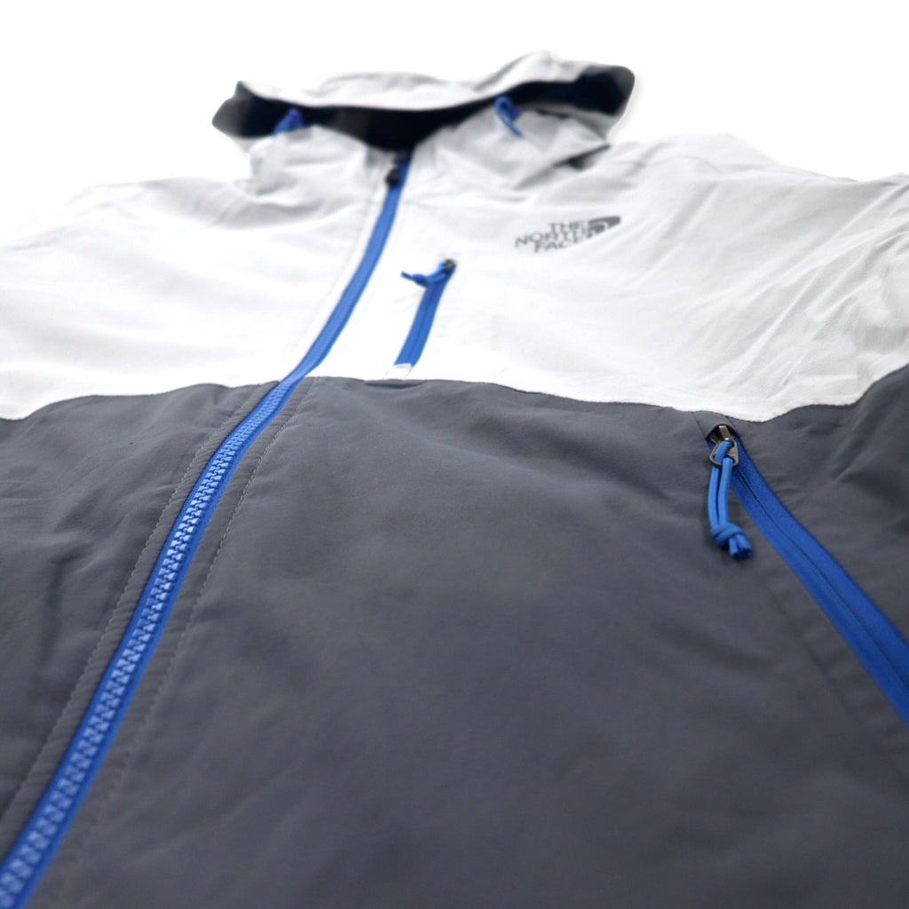THE NORTH FACE Giacca a vento M grigio poliestere impermeabile traspirante Hyvent stampa logo cappuccio rimovibile
