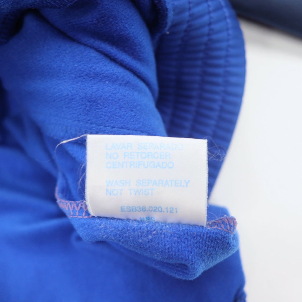 UMBRO Anni '90 Giacca da Tuta L Blu Poliestere Logo Ricamato Nastro Logo