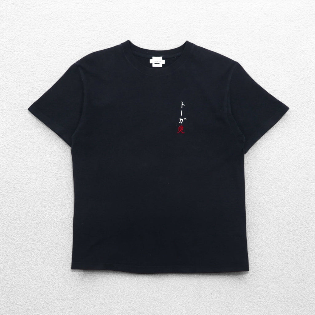 TOGA ARCHIVES × Mongolian Choppsss T-shirt con ricamo "Toga Ai" - M, nero, cotone, edizione limitata negozio di Osaka