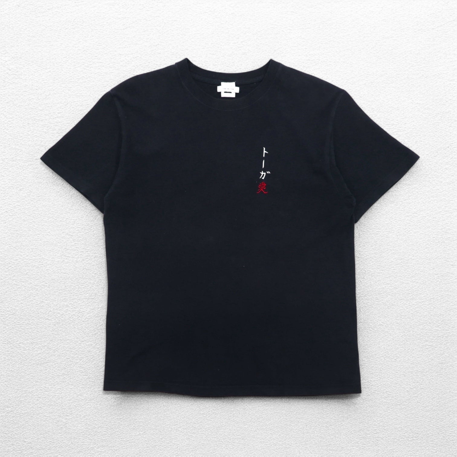 TOGA ARCHIVES × Mongolian Choppsss T-shirt con ricamo "Toga Ai" - M, nero, cotone, edizione limitata negozio di Osaka