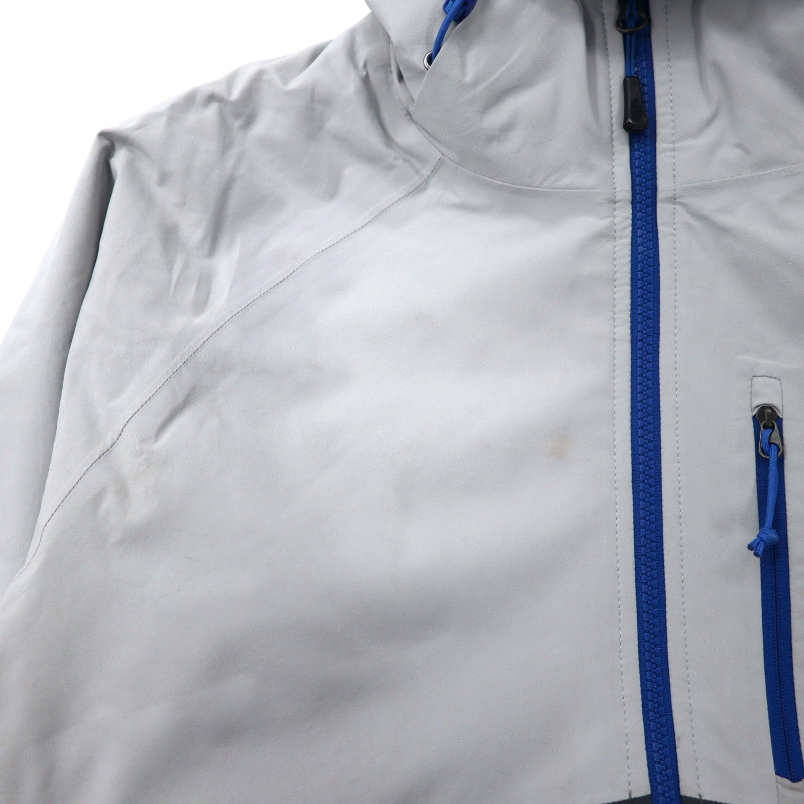 THE NORTH FACE Giacca a vento M grigio poliestere impermeabile traspirante Hyvent stampa logo cappuccio rimovibile