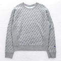 Champion Reverse Weave FELPA TUTTA STAMPA XL Grigio Etichetta blu Riassortimento Made in Honduras
