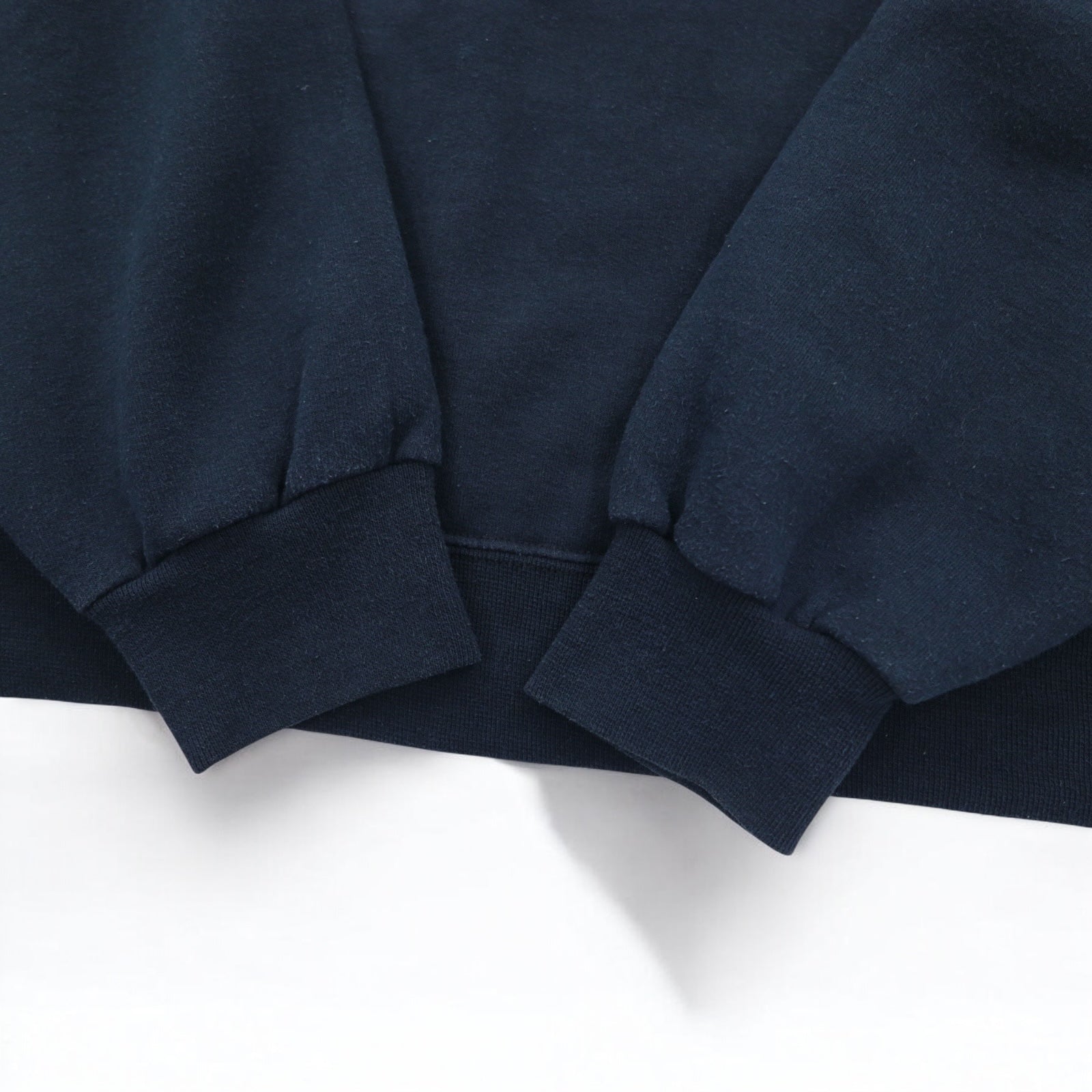 Anni '90 FRUIT OF THE LOOM Felpa girocollo stampa college 3XL blu navy SOUTH BOSTON logo ad arco scollo a V finto prodotta in Messico