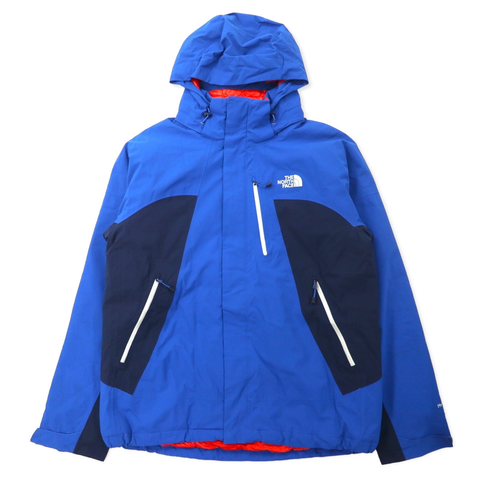 THE NORTH FACE Giacca a vento con isolamento Thermoball, taglia L, blu, poliestere, imbottitura PRIMALOFT, THERMOBALL, impermeabile, traspirante, HYVENT, cappuccio rimovibile