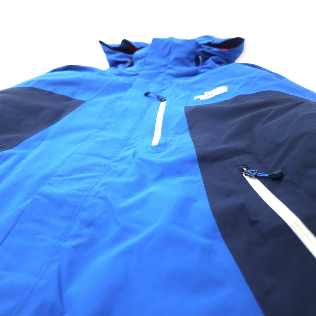 THE NORTH FACE Giacca a vento con isolamento Thermoball, taglia L, blu, poliestere, imbottitura PRIMALOFT, THERMOBALL, impermeabile, traspirante, HYVENT, cappuccio rimovibile