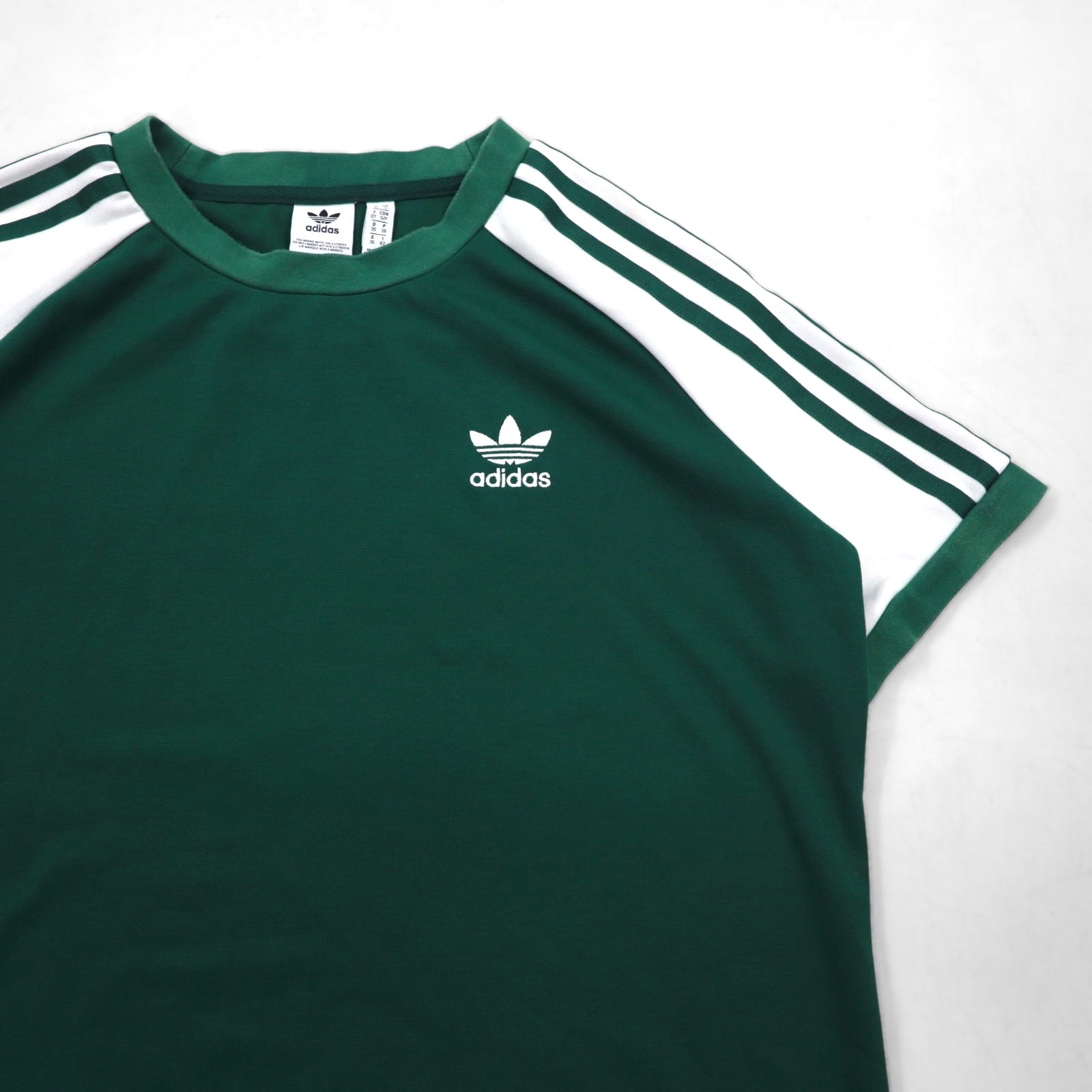 adidas originals Vestito Raglan T-shirt XL verde logo Trifoglio 3 strisce CE4963