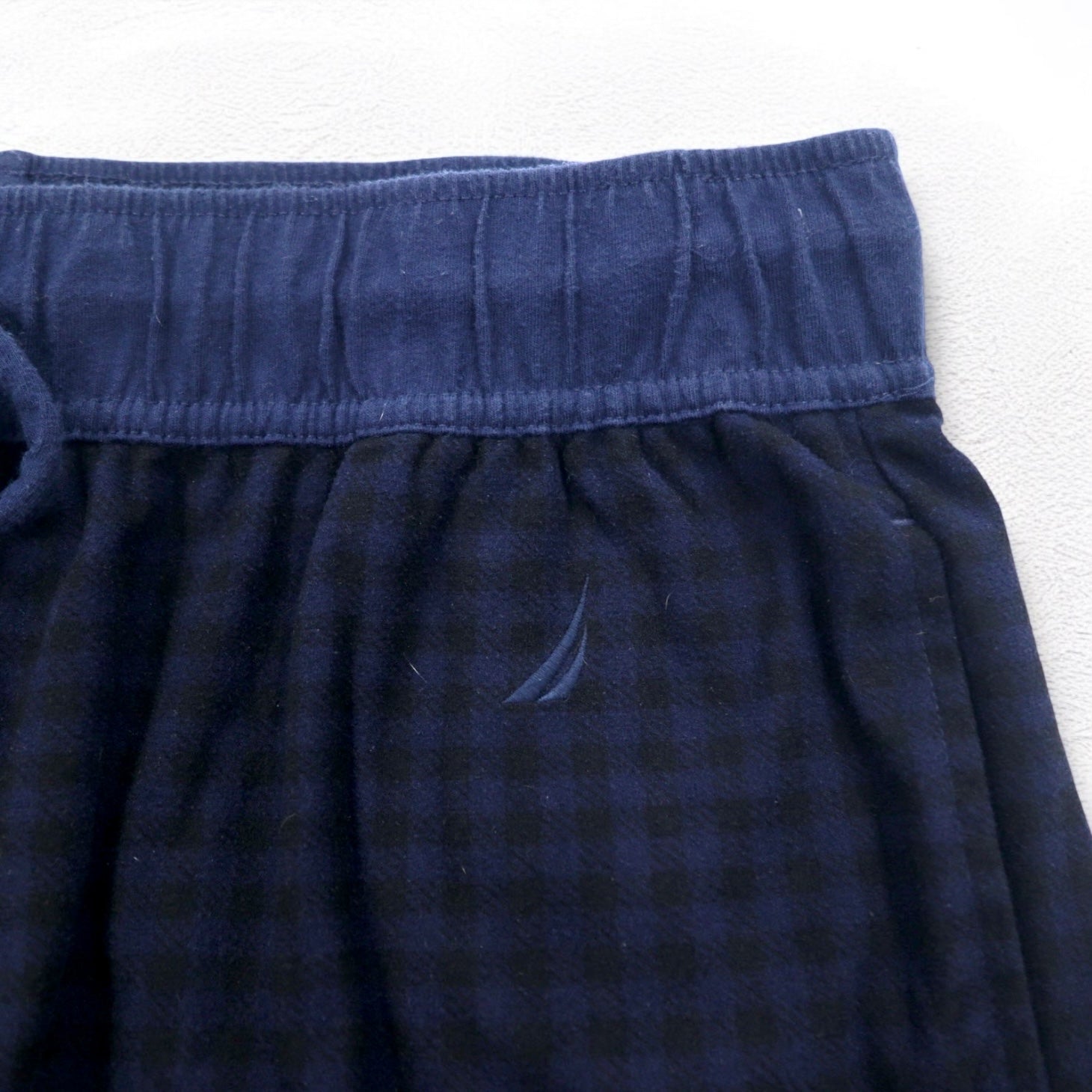 NAUTICA pantaloni pigiama easy pants M blu scuro a quadri poliestere
