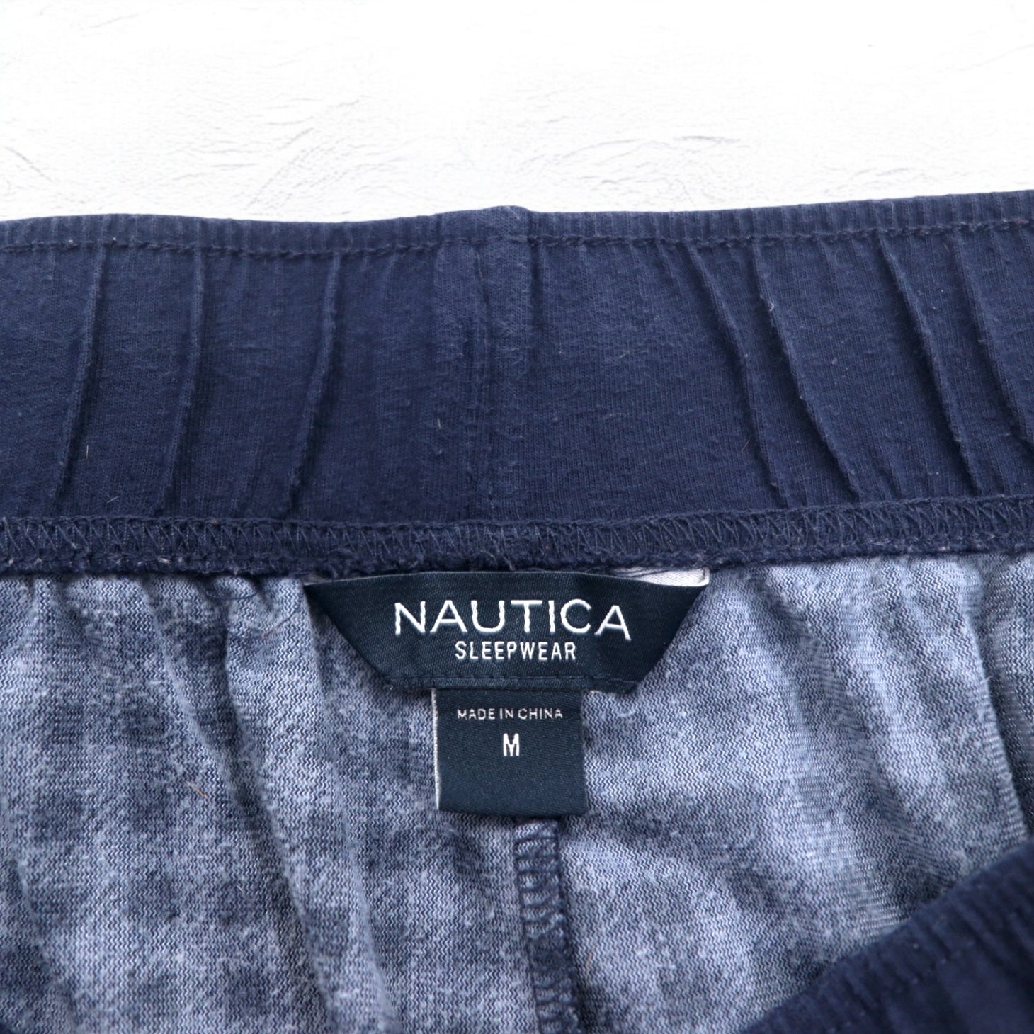 NAUTICA pantaloni pigiama easy pants M blu scuro a quadri poliestere