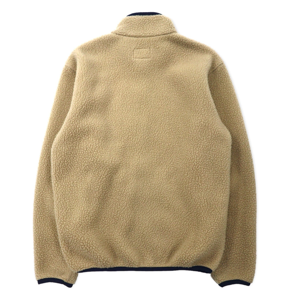 L.L.Bean USA Full Zip Fleece Jacket S Crema Poliestere 0D437
