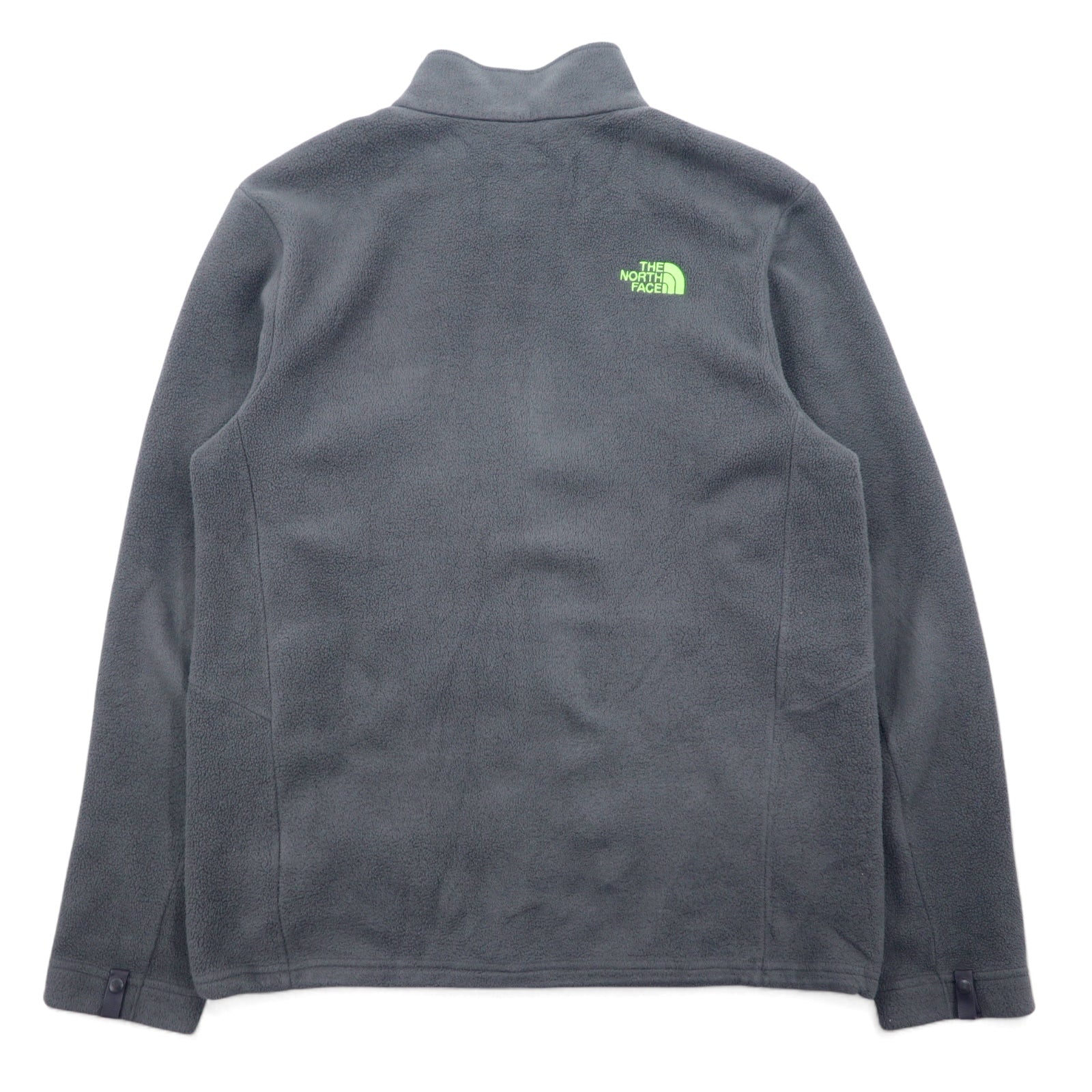 THE NORTH FACE Giacca in pile L grigio poliestere logo ricamato coulisse Made in El Salvador