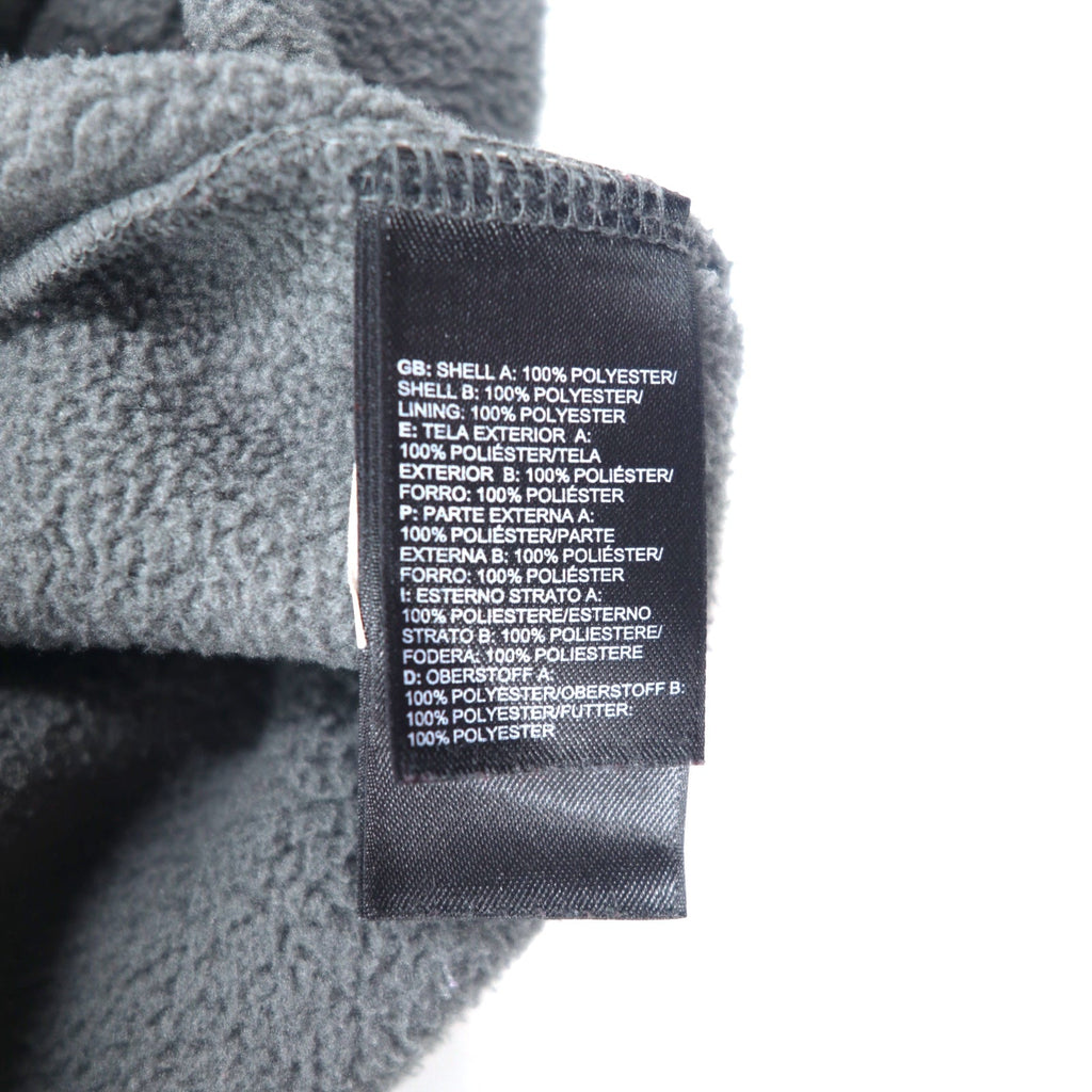 THE NORTH FACE Giacca in pile L grigio poliestere logo ricamato coulisse Made in El Salvador