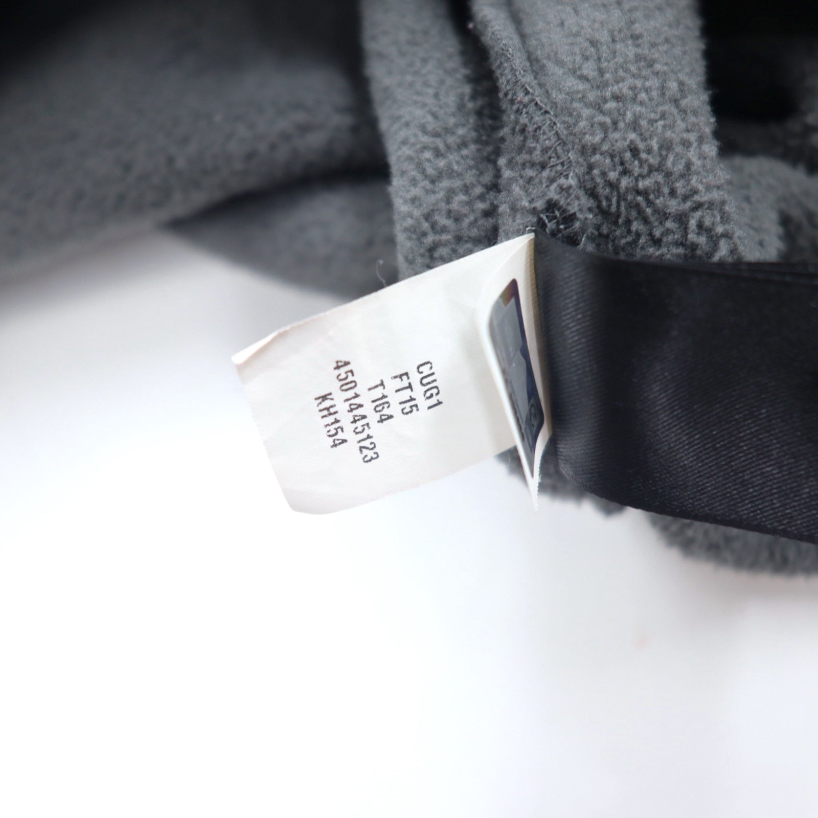 THE NORTH FACE Giacca in pile L grigio poliestere logo ricamato coulisse Made in El Salvador
