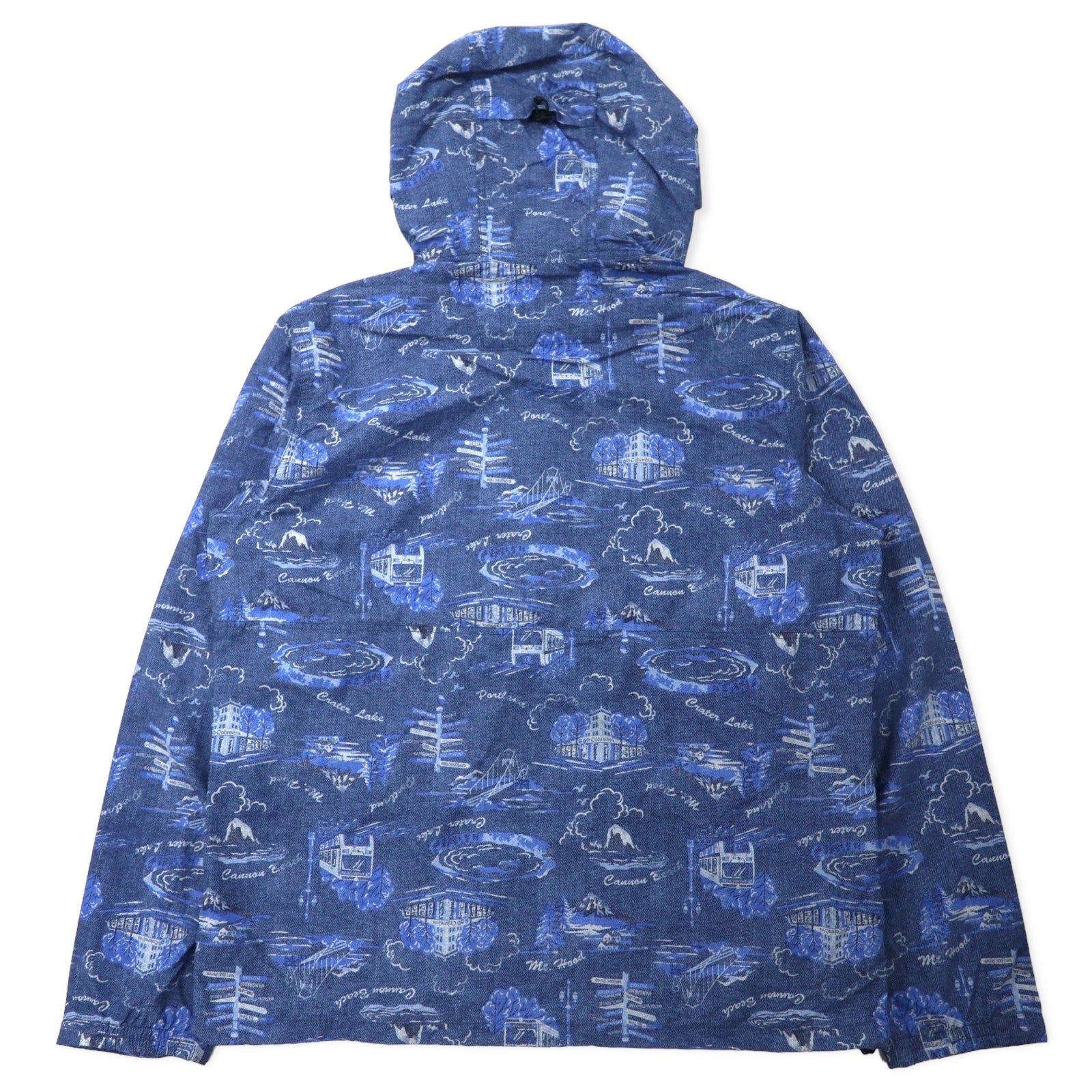 Columbia Hazen Patterned Jacket XL, blu, stampa all-over, nylon, idrorepellente, ripiegabile, HAZEN PATTERNED JACKET PM3728