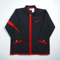 NIKE 90年代 銀タグ ナイロンジャケット ジャージ M ブラック ビッグスウォッシュ