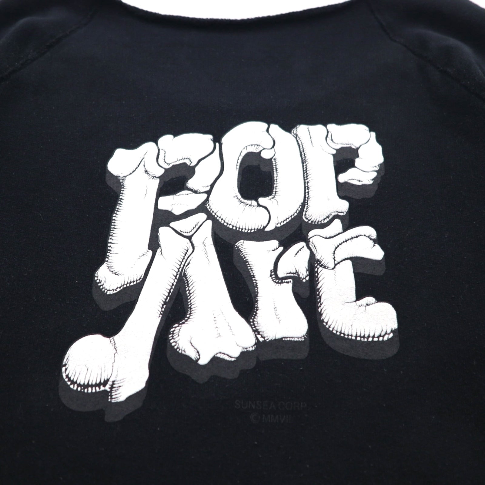 Felpa SUNSEA Cut-off POP ART FREE Nera Tasca frontale