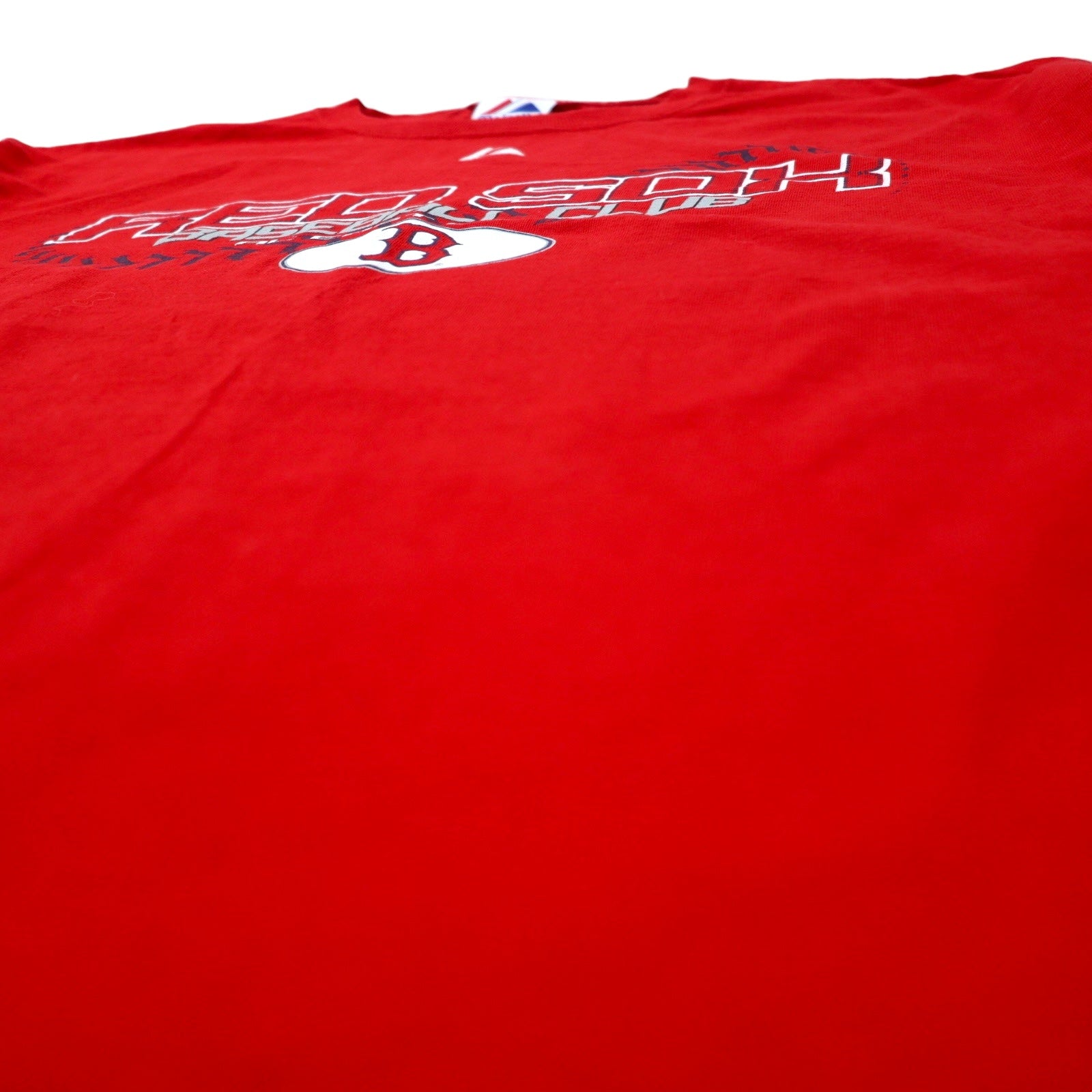 T-shirt Majestic USA made anni '00 MLB stampata, taglia L, cotone rosso RED SOX BASEBALL CLUB