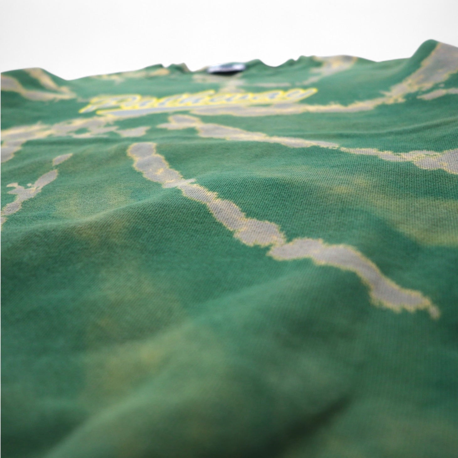 Felpa Lee anni '90 Pathway SKATEBOARDS, taglia XL, verde tie-dye, cotone premium, made in Messico.