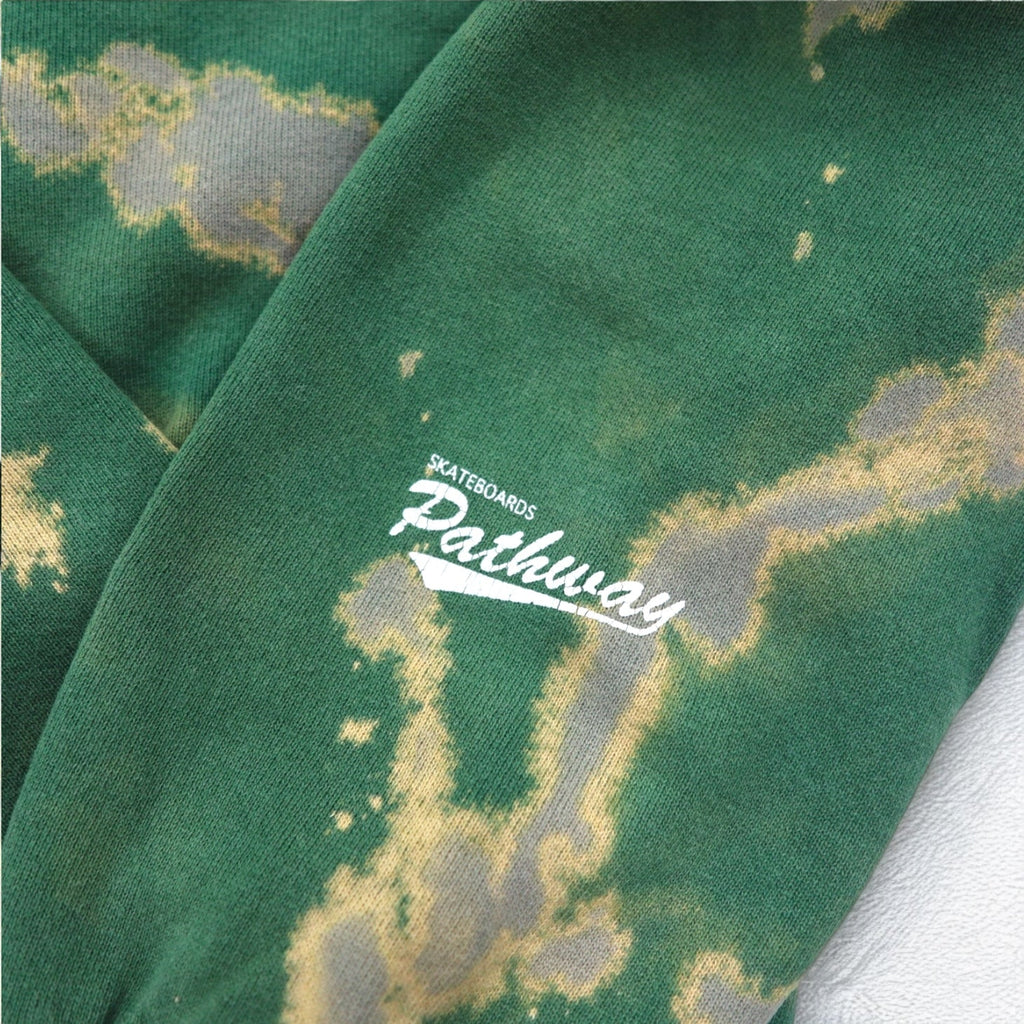 Lee 90年代 Pathway SKATEBOARDS スウェット XL グリーン タイダイ PREMIUM COTTON メキシコ製