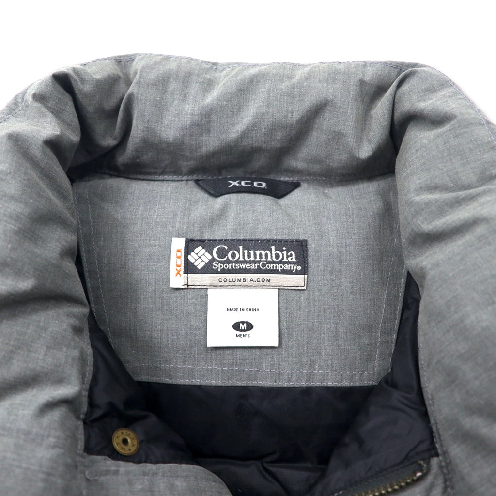 Columbia Gilet Deep Canyon Piumino M Grigio Poliestere Cotone Heather Ridge Cross Idrorepellente Durevole Trattamento Teflon PM1053