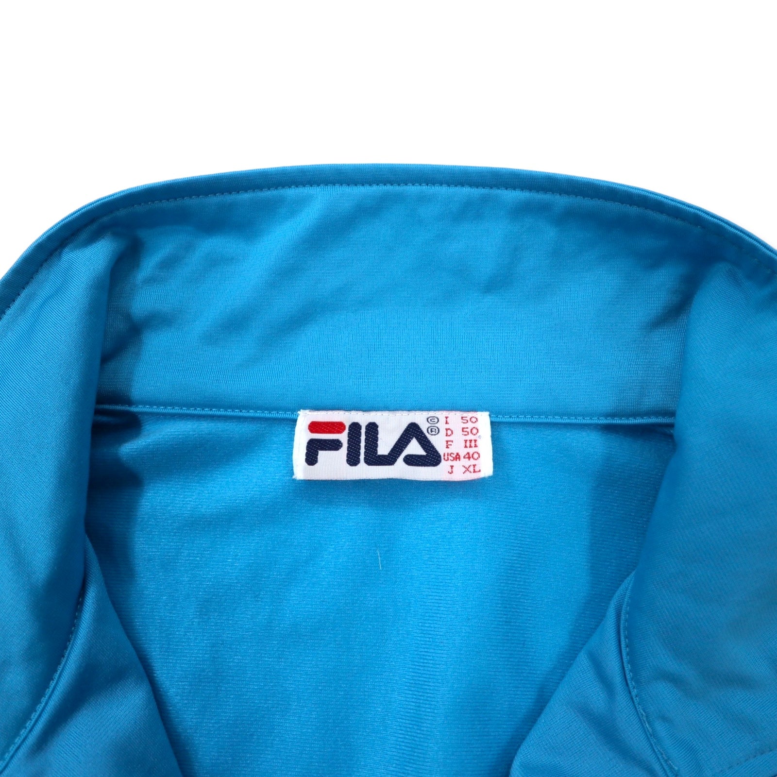 Giacca sportiva FILA anni '90, tuta, XL, blu, color block, poliestere, logo ricamato