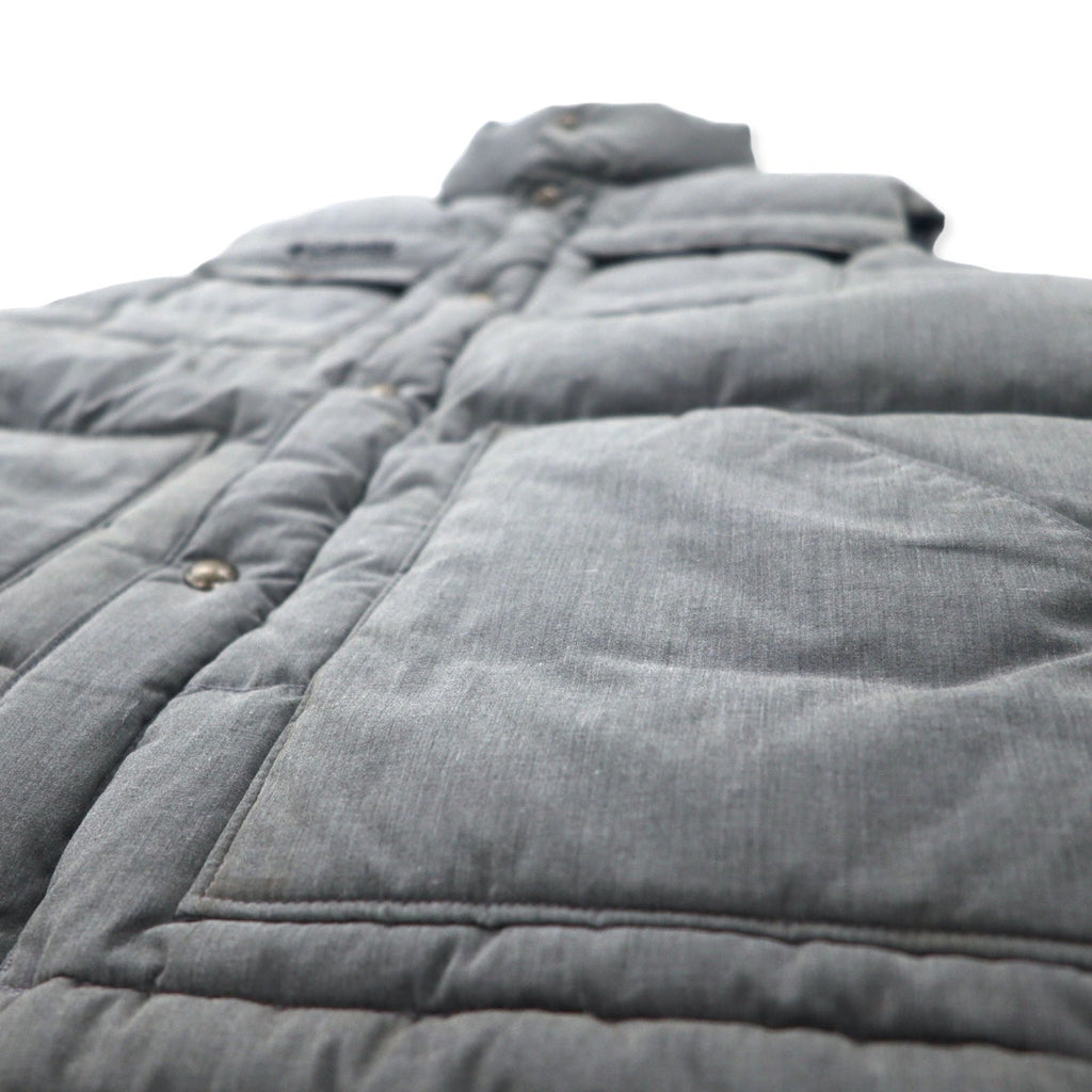 Columbia Gilet Deep Canyon Piumino M Grigio Poliestere Cotone Heather Ridge Cross Idrorepellente Durevole Trattamento Teflon PM1053