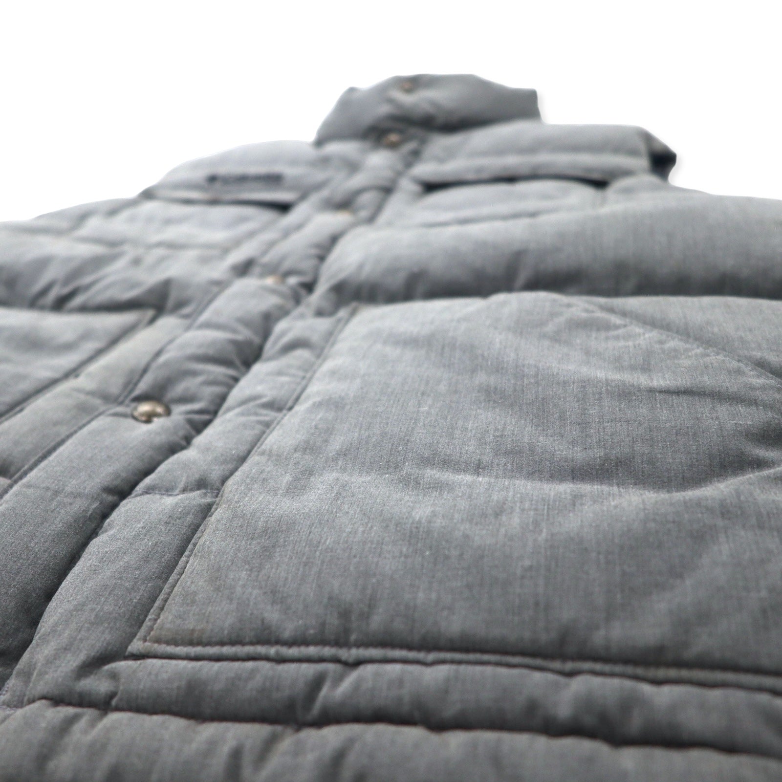 Columbia Gilet Deep Canyon Piumino M Grigio Poliestere Cotone Heather Ridge Cross Idrorepellente Durevole Trattamento Teflon PM1053