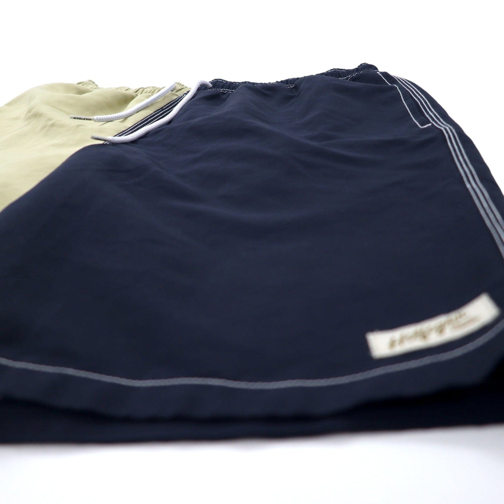 TOMMY HILFIGER pantaloncini corti facili bicolore costume da bagno M beige navy poliestere per mare e piscina
