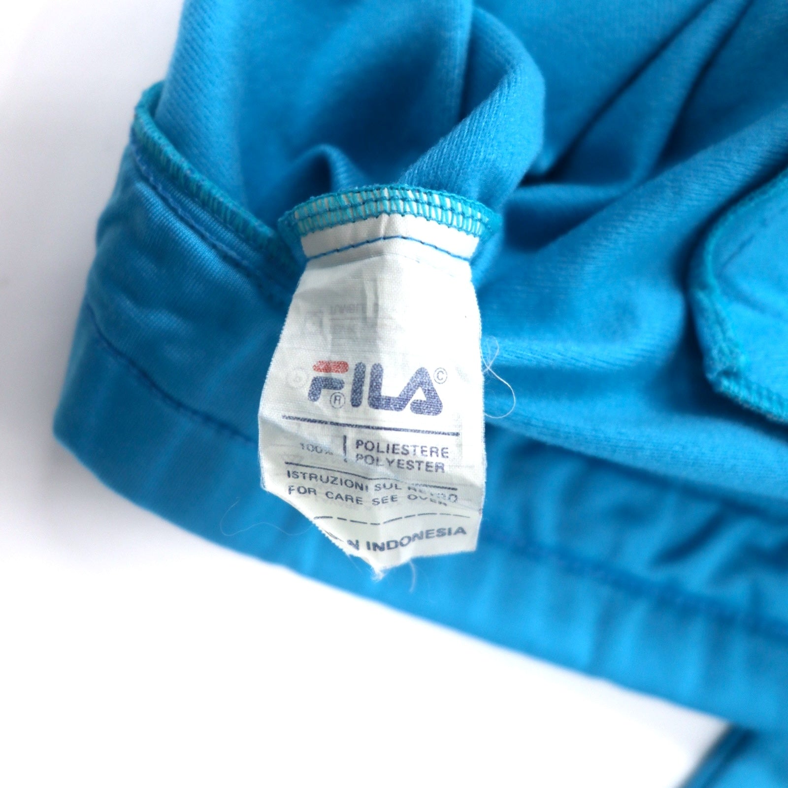Giacca sportiva FILA anni '90, tuta, XL, blu, color block, poliestere, logo ricamato