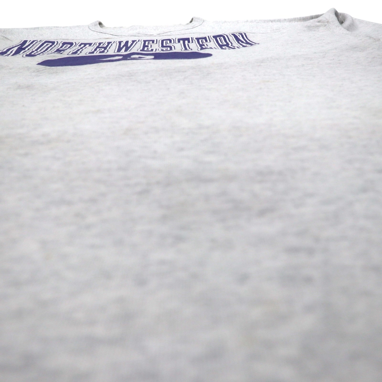 Champion anni '90, made in USA, T-shirt a manica corta oversize, felpa, taglia L, grigio, NCAA Northwestern Football
