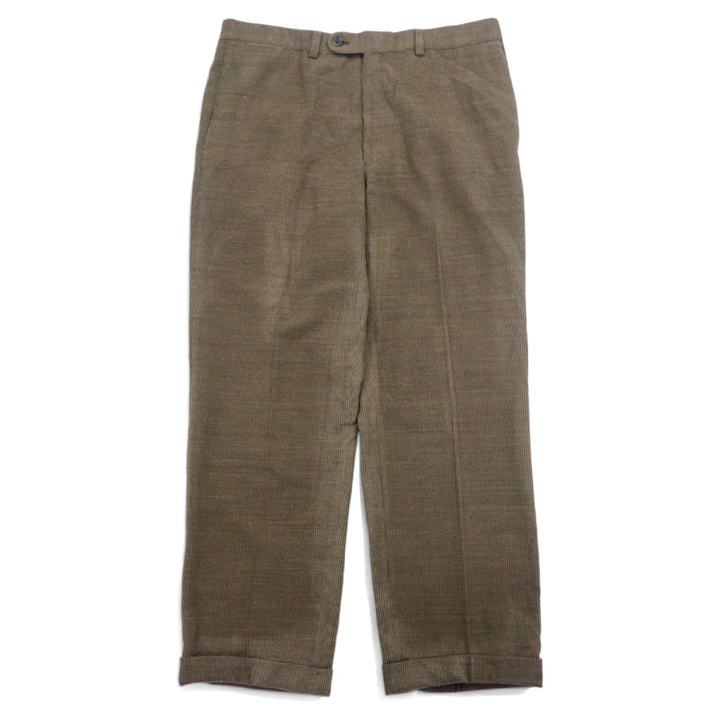 Pantaloni in velluto a coste Loro Piana ZELANDER × M.S.McCLELLAN, taglia 36, colore marrone, in lana