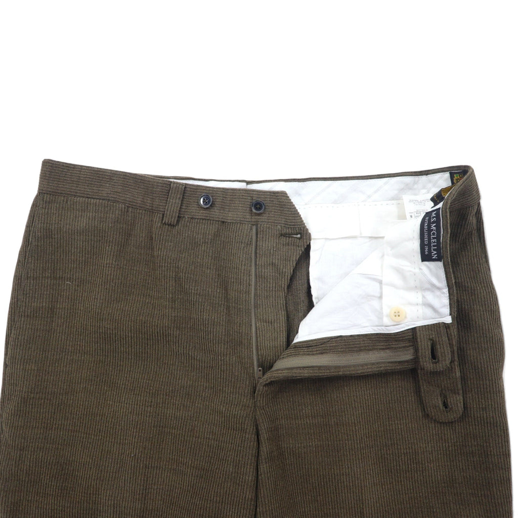 Pantaloni in velluto a coste Loro Piana ZELANDER × M.S.McCLELLAN, taglia 36, colore marrone, in lana