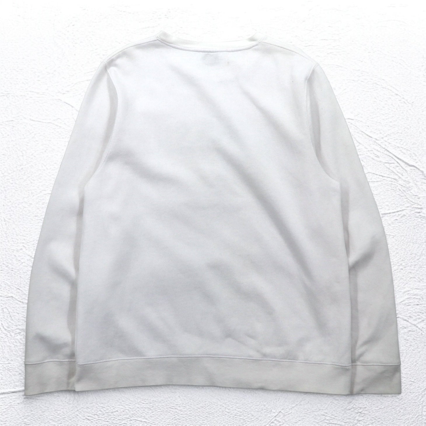 STUSSY USA MADE FELPA CON LOGO AD ARCO XL BIANCO COTONE