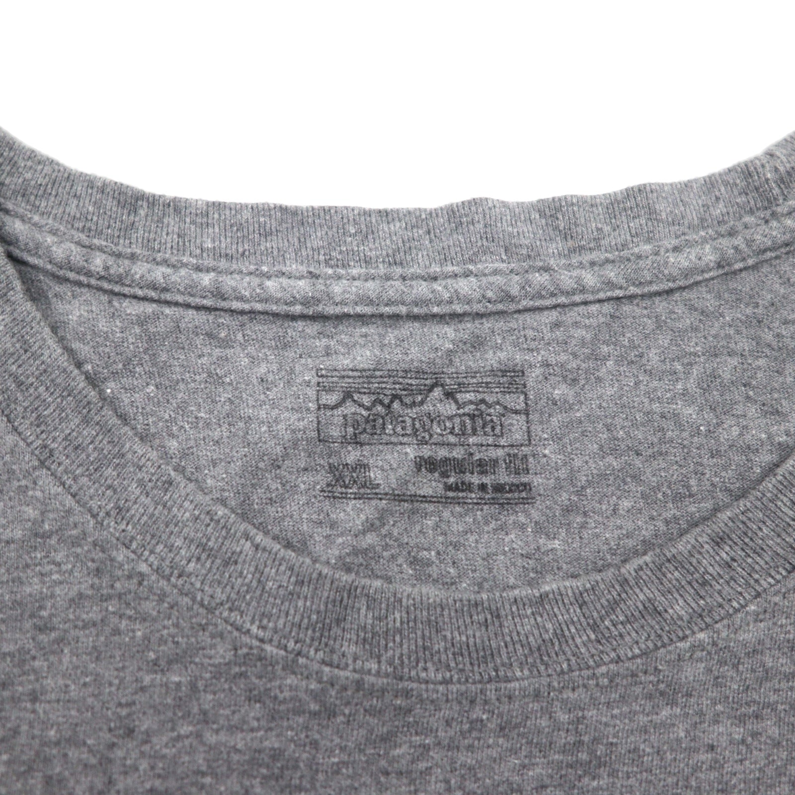 patagonia P-6 ロゴ コットン Tシャツ P-6 Logo Cotton T-Shirt 2XL グレー バックプリント 38906