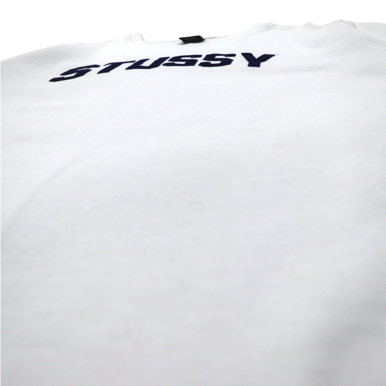 STUSSY USA MADE FELPA CON LOGO AD ARCO XL BIANCO COTONE